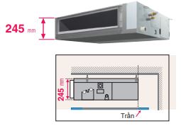 MInh họa 1 - Máy lạnh trung tâm VRV IV S Daikin Giấu trần nối ống gió áp suất trung bình FXSQ-PA